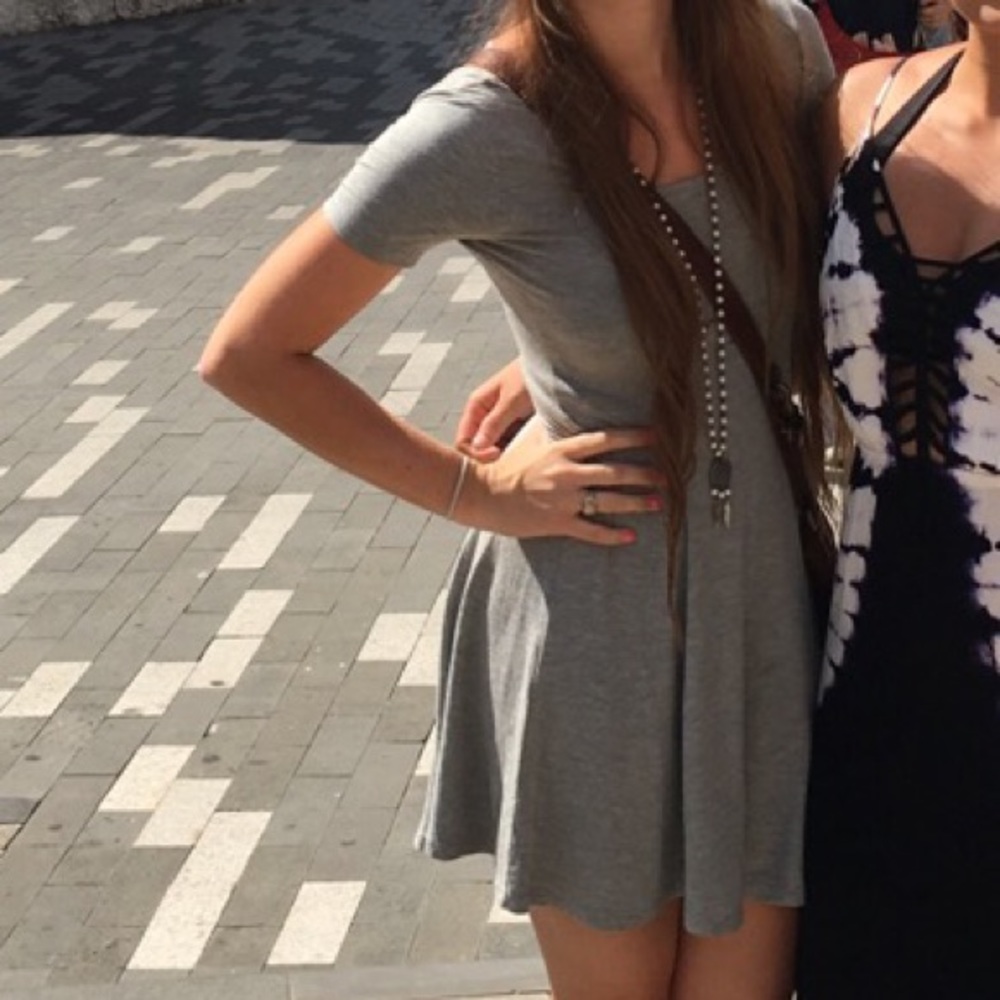 Grey T-Shirt Dress